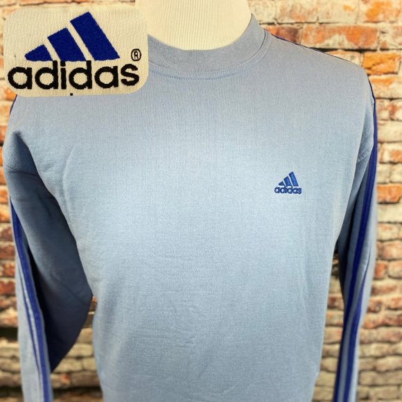 adidas light blue jumper